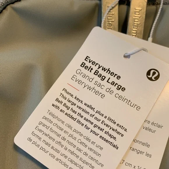 Lululemon Everywhere Belt Bag Large Silver Drop BNWT - Picture 2 of 4